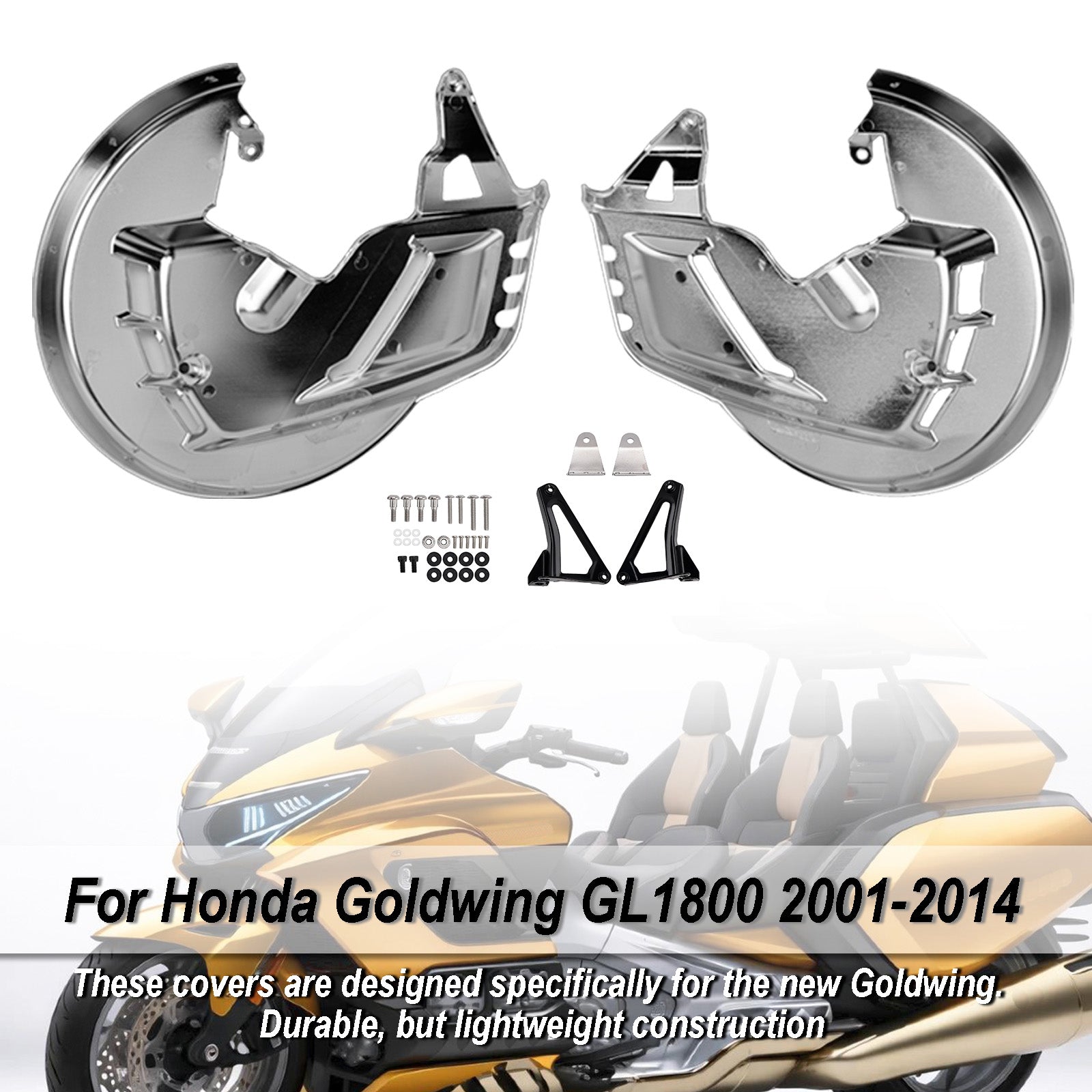 2001-2014 For Honda Goldwing GL1800 Front Brake Disc Rotor Covers