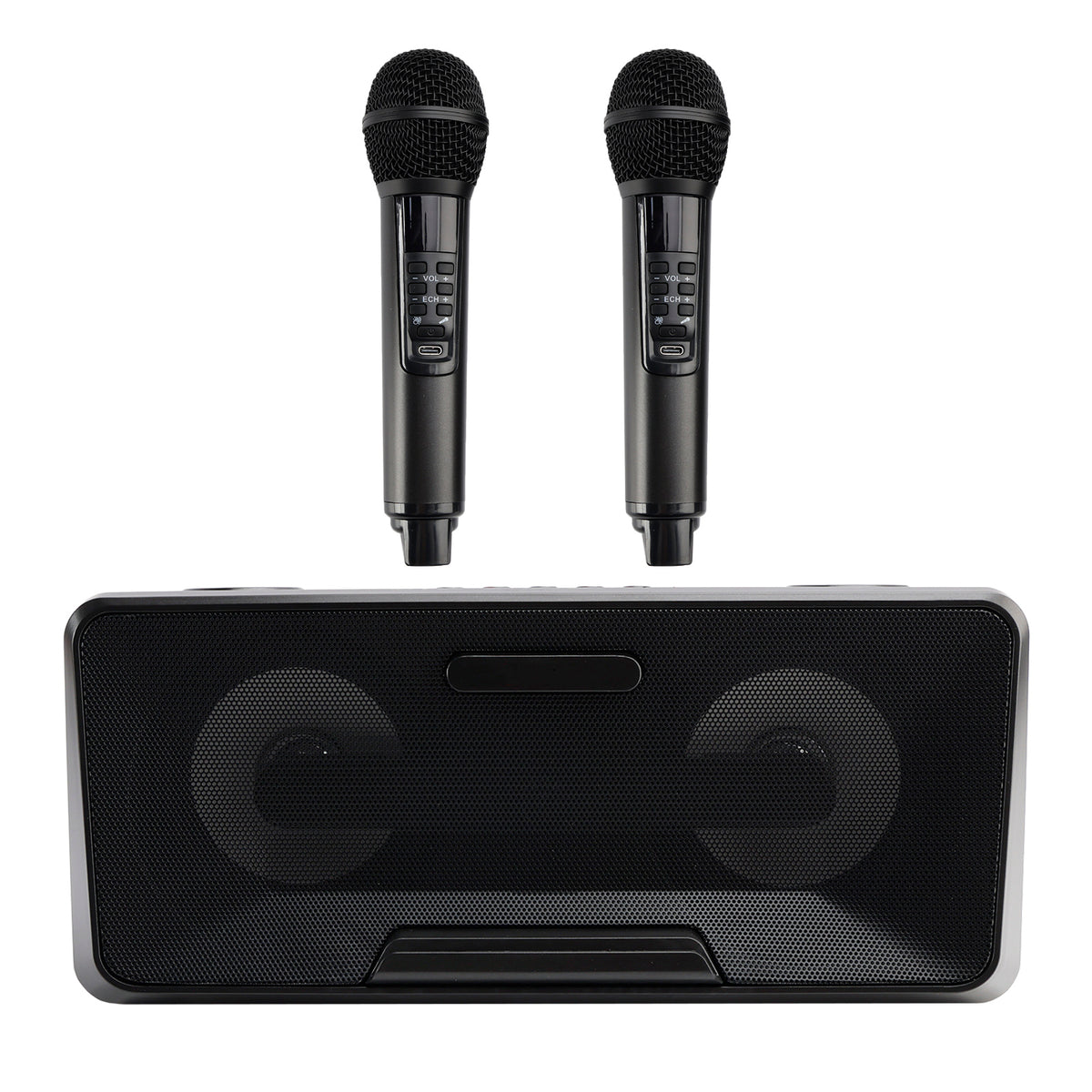 Wireless Bluetooth Speaker Dual Microphone Karaoke All-In-One Outdoor Portable