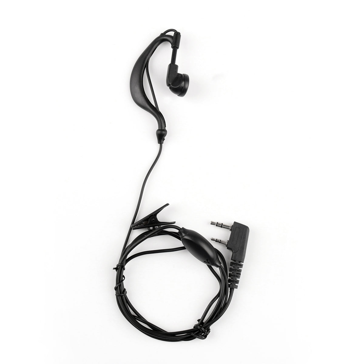 5x Headset Earpiece Earphone 2 Pin Mic For Baofeng Walkie Radio UV 5R BF 888s