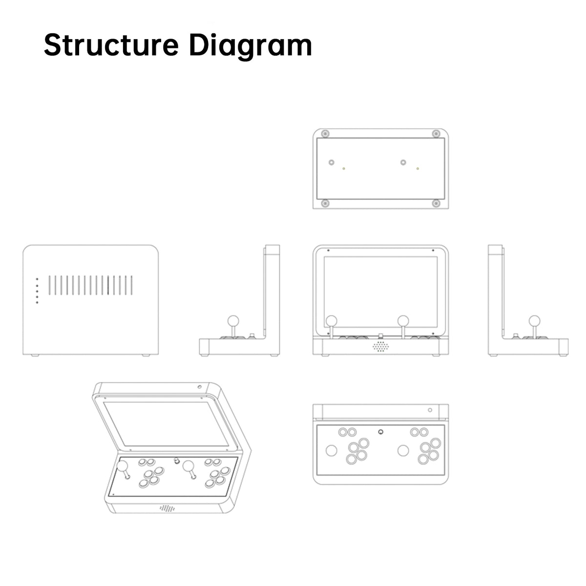 23000 Games in 1 Box Arcade Game Console 17inch HD Screen For PC Projector 4K TV