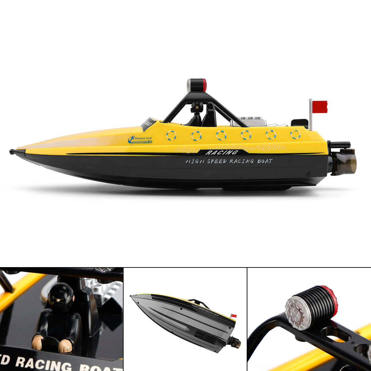 Wltoys WL917 RC Jet Boat RC Racing Boat 2.4GHz Remote Control Boat Toy Yellow