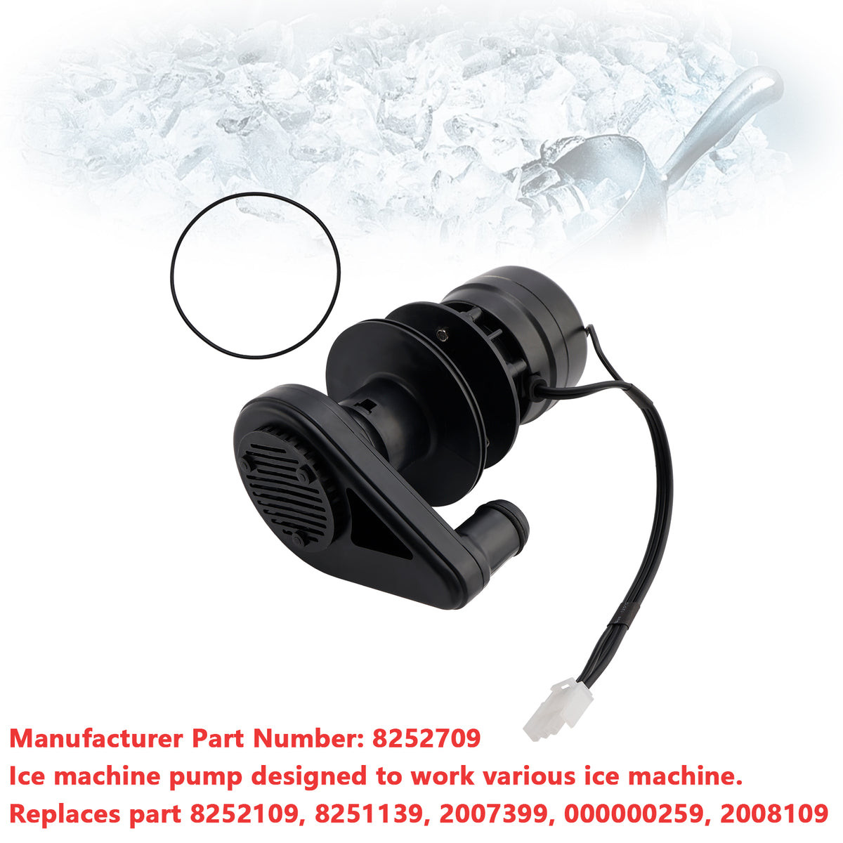 Ice Machine Water Pump 230 Volt for Manitowoc 8252709 8251139 2007399 NEW