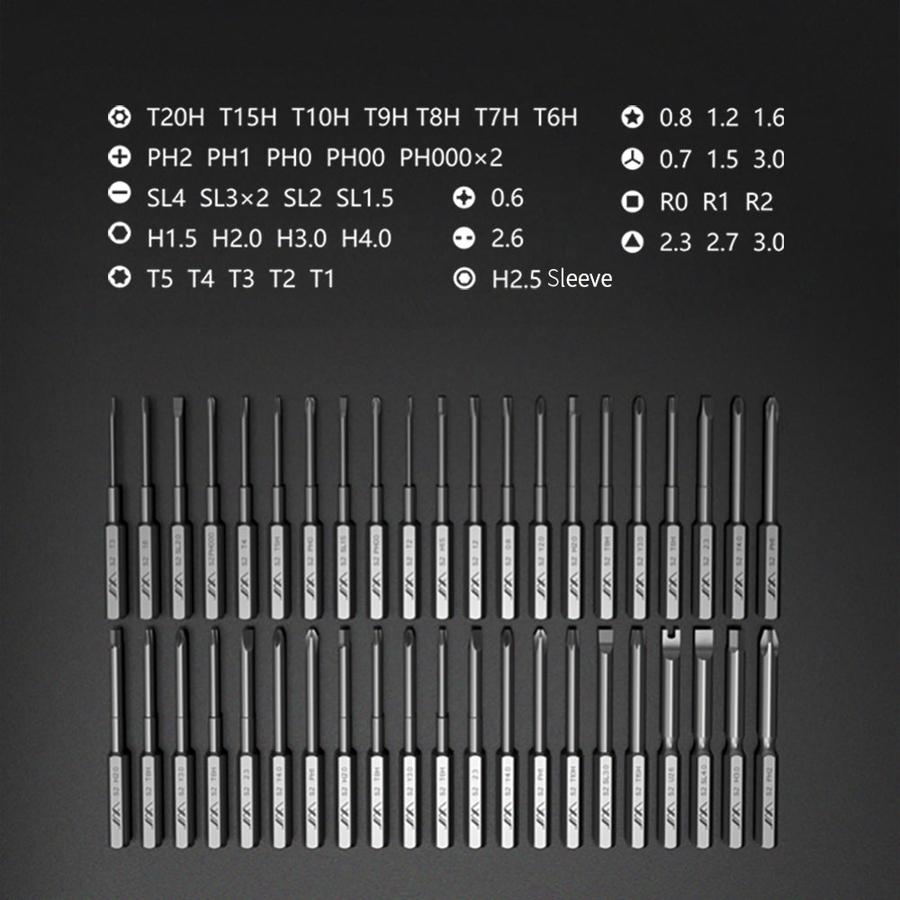 Precision Screwdriver Set 60-Pieces Hobby and Repair Set DIY PC Phone Hardware Electronic Devices Repair Watch Portable Compact 4mm Bits Slim Rotating Screwdriver Tweezers
