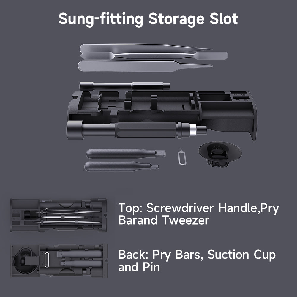 Precision Screwdriver Set 60-Pieces Hobby and Repair Set DIY PC Phone Hardware Electronic Devices Repair Watch Portable Compact 4mm Bits Slim Rotating Screwdriver Tweezers