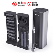 Precision Screwdriver Set 60-Pieces Hobby and Repair Set DIY PC Phone Hardware Electronic Devices Repair Watch Portable Compact 4mm Bits Slim Rotating Screwdriver Tweezers