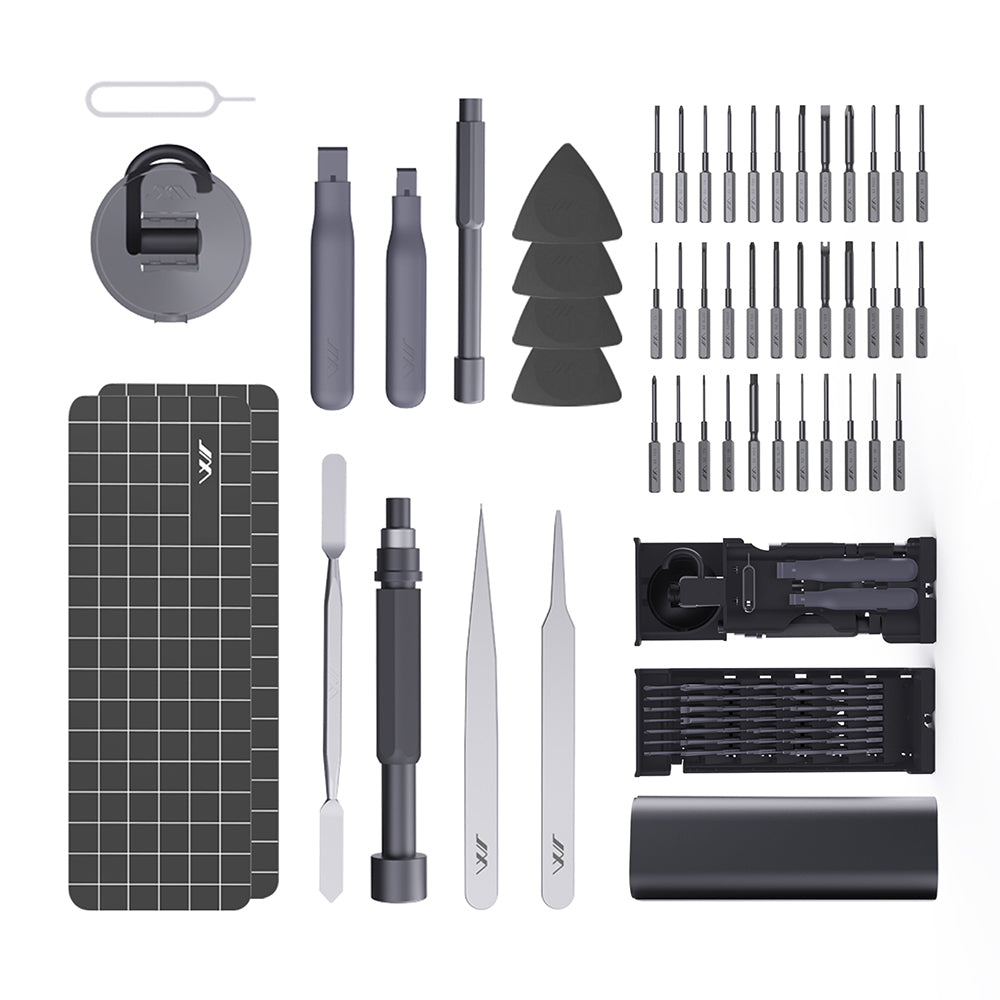 Precision Screwdriver Set 60-Pieces Hobby and Repair Set DIY PC Phone Hardware Electronic Devices Repair Watch Portable Compact 4mm Bits Slim Rotating Screwdriver Tweezers