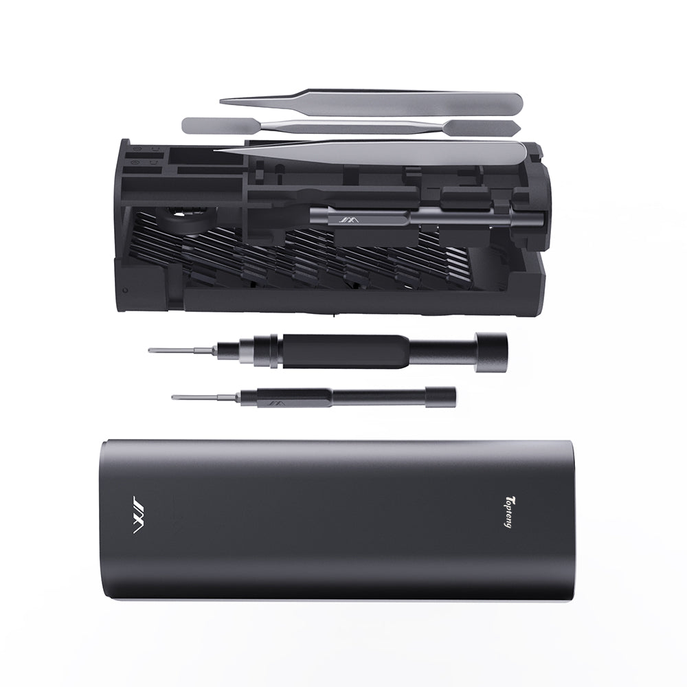 Precision Screwdriver Set 60-Pieces Hobby and Repair Set DIY PC Phone Hardware Electronic Devices Repair Watch Portable Compact 4mm Bits Slim Rotating Screwdriver Tweezers