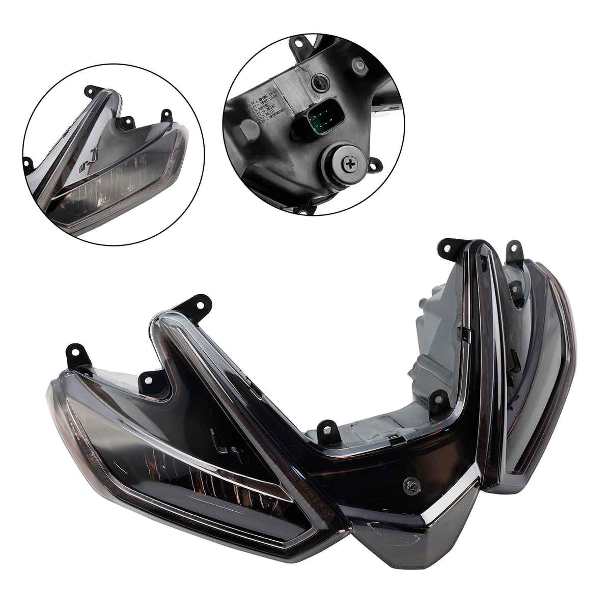 Front Headlight Grille Headlamp Led Protector Smoke For Aprilia Rs660 20-24 Rsv4