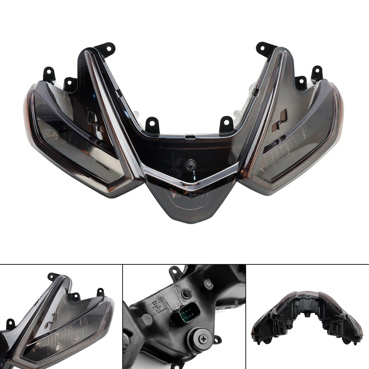 Front Headlight Grille Headlamp Led Protector Smoke For Aprilia Rs660 20-24 Rsv4