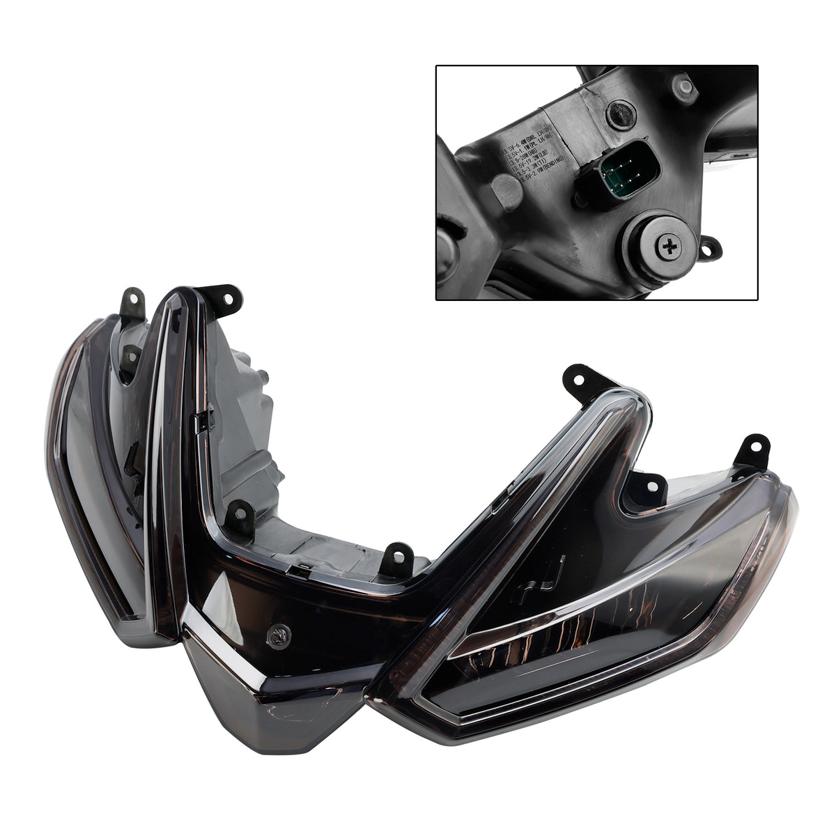 Front Headlight Grille Headlamp Led Protector Smoke For Aprilia Rs660 20-24 Rsv4