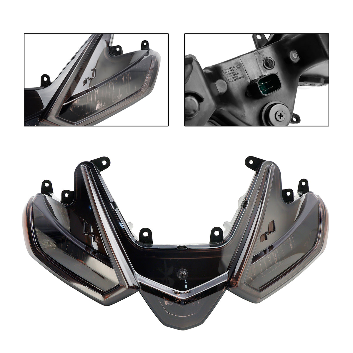 Front Headlight Grille Headlamp Led Protector Smoke For Aprilia Rs660 20-24 Rsv4