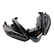 Front Headlight Grille Headlamp Led Protector Smoke For Aprilia Rs660 20-24 Rsv4