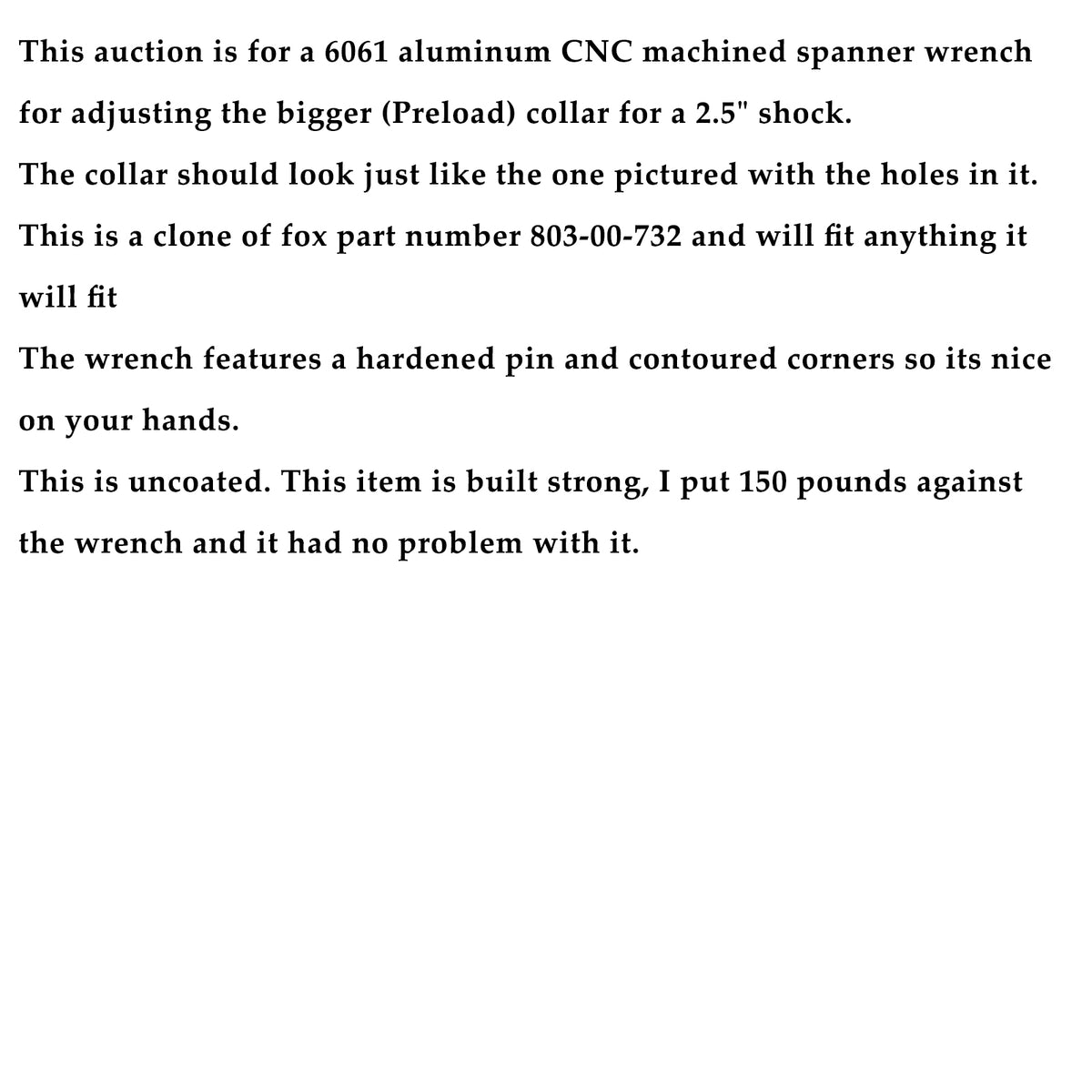 Spanner Wrench Tool Clone of fox 803-00-732