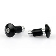 Universal Motorcycle Street Bike 7/8" Handlebar Grips Bar End Plugs Black