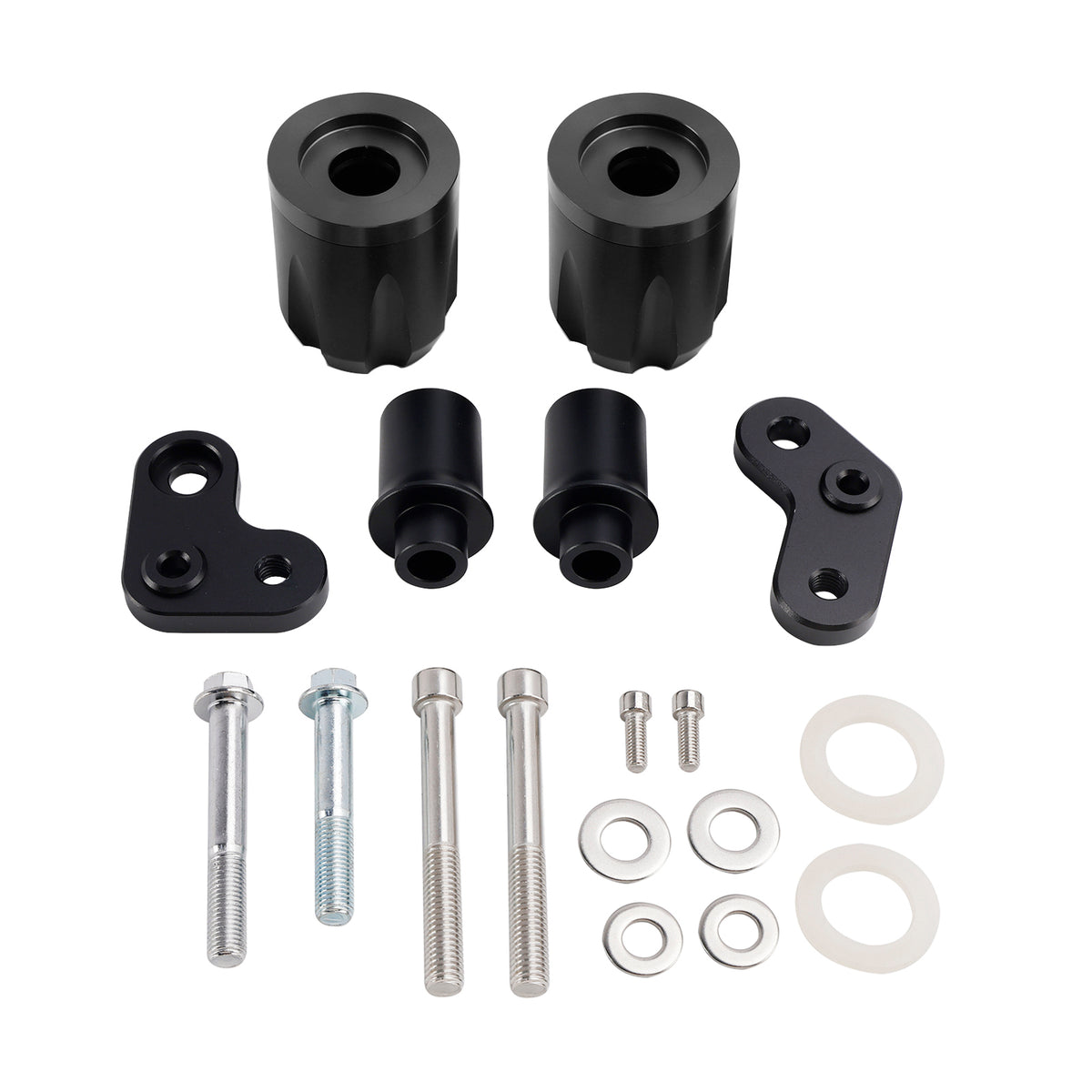 Aluminum Frame Crash Slider Protection Black For Kawasaki Zx-6R Zx 6R 2024-2025