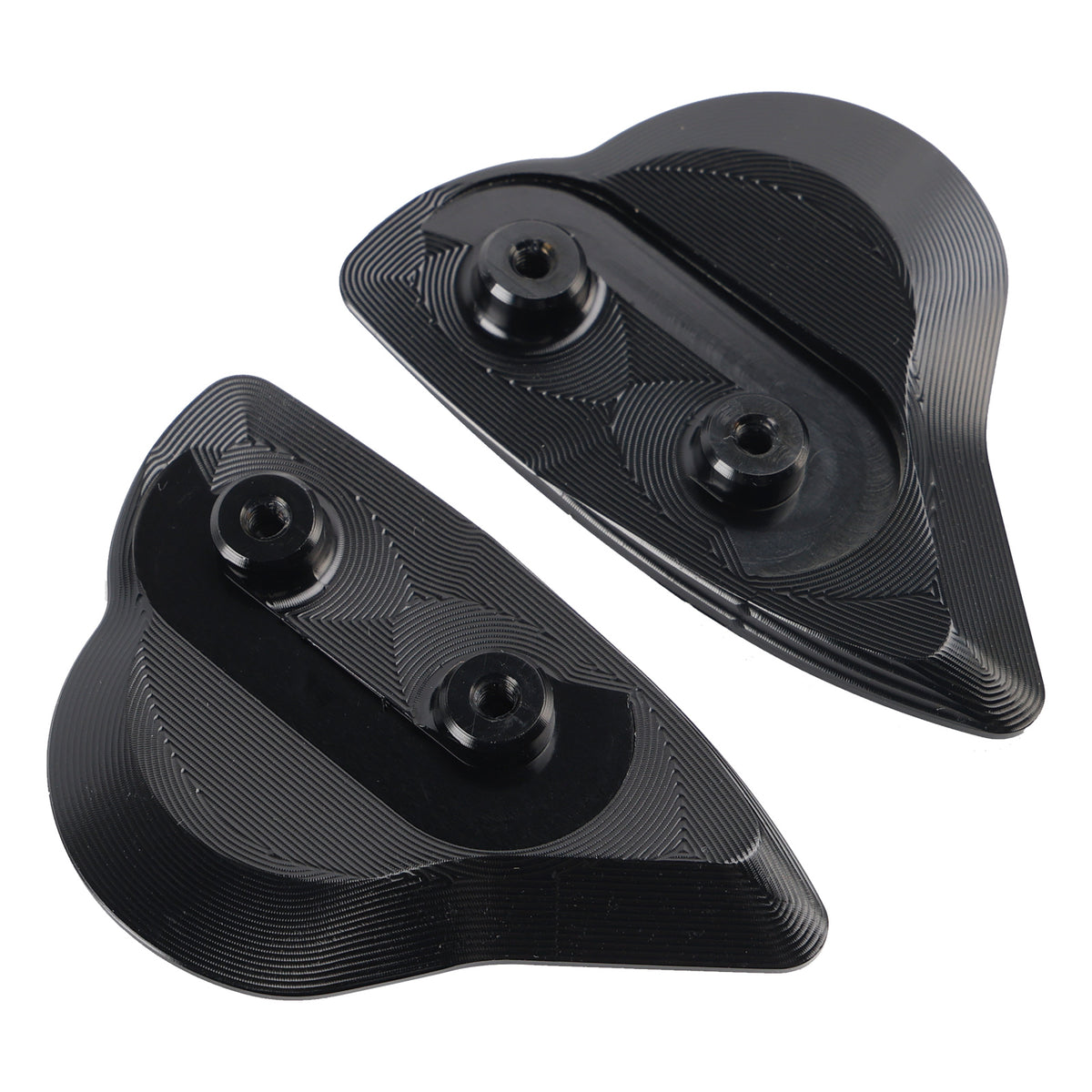 CNC Aluminum Black Mirror Block Off Plates For Yamaha YZF-R6 YZF-R7 2017-2024
