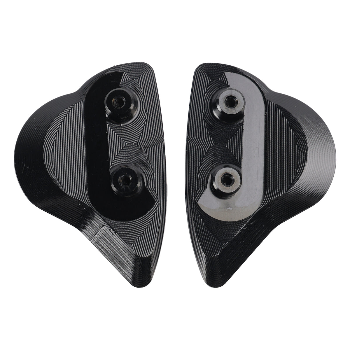 CNC Aluminum Black Mirror Block Off Plates For Yamaha YZF-R6 YZF-R7 2017-2024