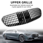 Front Bumper Upper Grille Fit Mercedes Benz S Class W223 S450L S500 S580 2021+