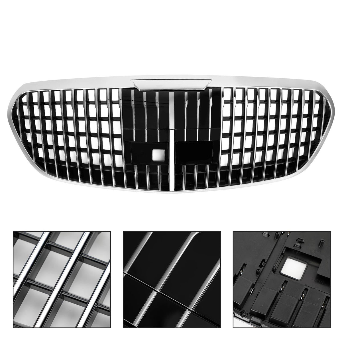Front Bumper Upper Grille Fit Mercedes Benz S Class W223 S450L S500 S580 2021+