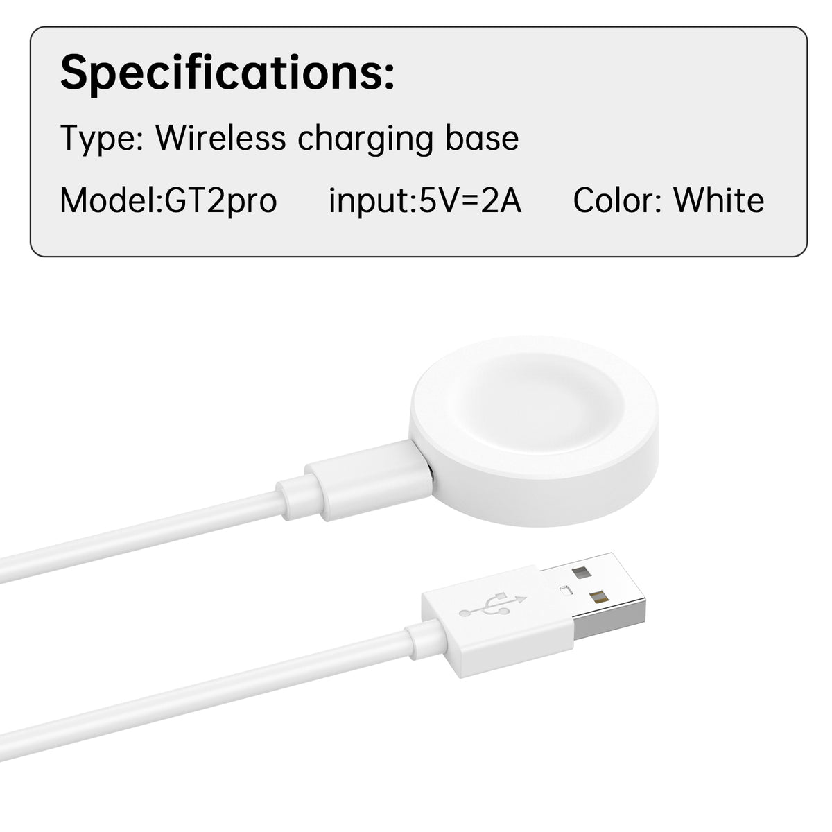 Wireless Charging Watch Charger Cable For  D2/GT5 Pro/GT5/GT4/4/Ultimate
