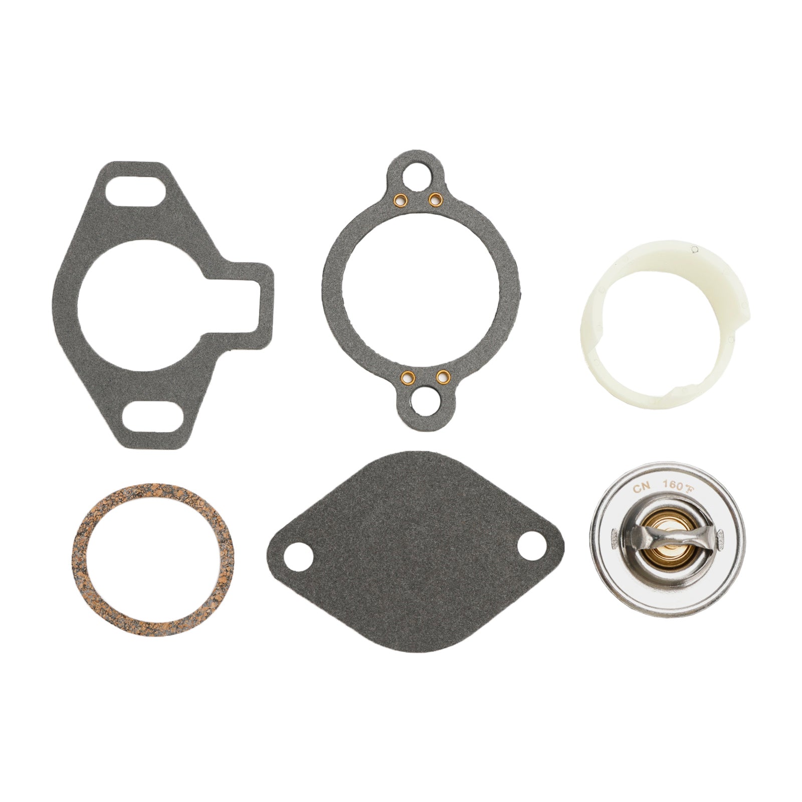 Thermostat Kit 160掳With Plastic Sleeve 807252Q5 807252T2 for MerCruiser