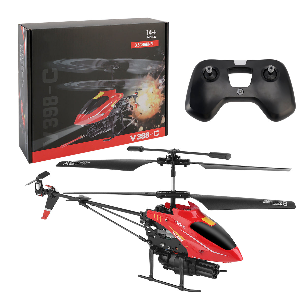 Wltoys V398-C RC Airplane Helicopter 2.4G 6-Axis Gyro Aircraft Kid Gift Toy