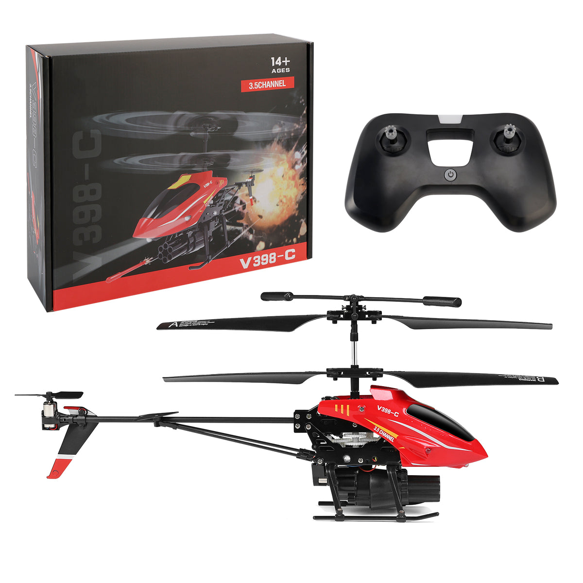 Wltoys V398-C RC Airplane Helicopter 2.4G 6-Axis Gyro Aircraft Kid Gift Toy