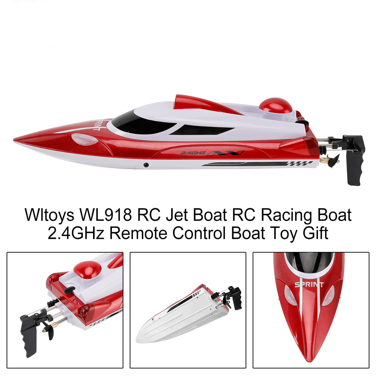 Wltoys WL918 RC Jet Boat RC Racing Boat 2.4GHz Remote Control Boat Toy Gift