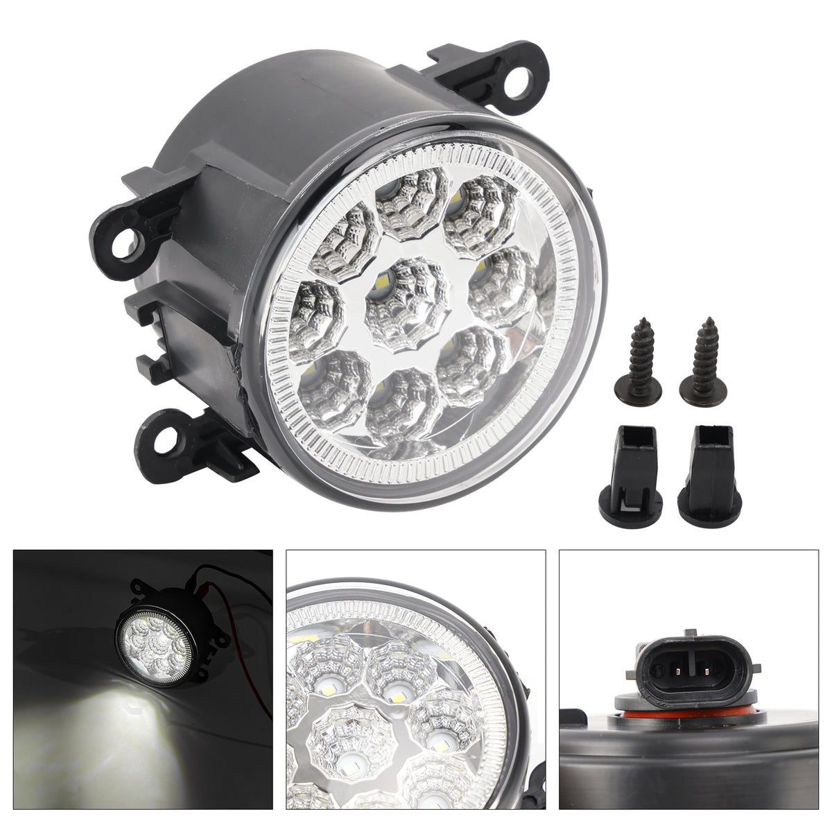 2014-2019 Ford Fiesta 9 LED Daytime Running Fog Lights 84501AJ00A FO2592217 Generic