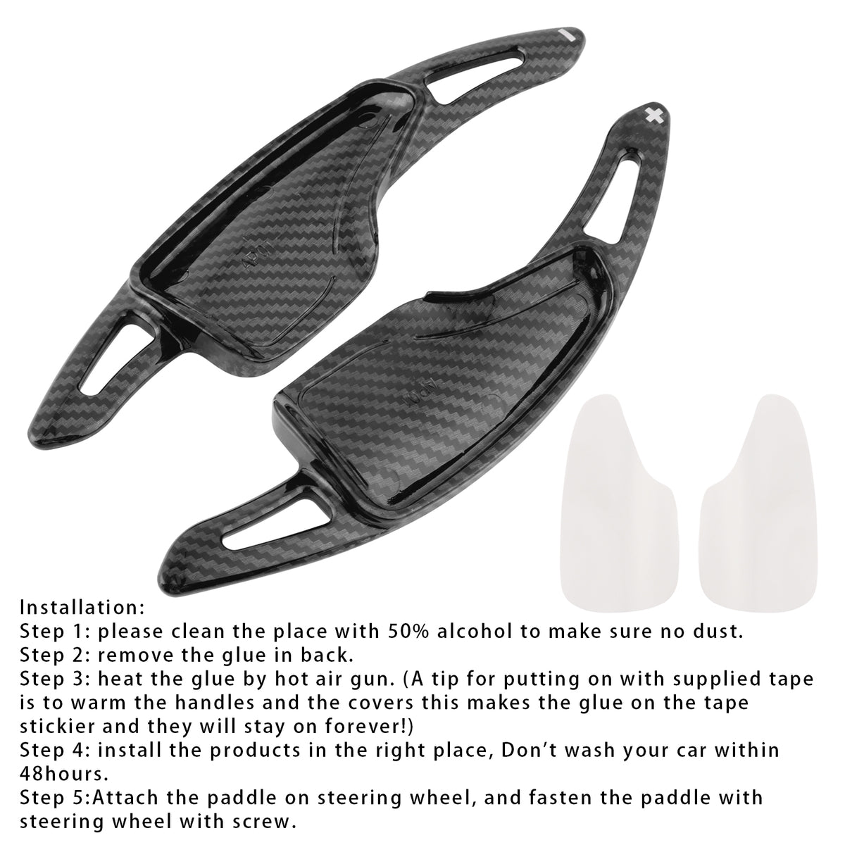 Steering Wheel Paddle Shifter Extensions For Chevrolet C7 Corvette Camaro 14-23