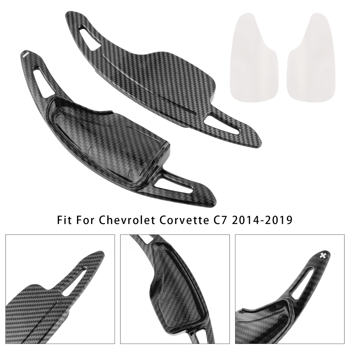 Steering Wheel Paddle Shifter Extensions For Chevrolet C7 Corvette Camaro 14-23