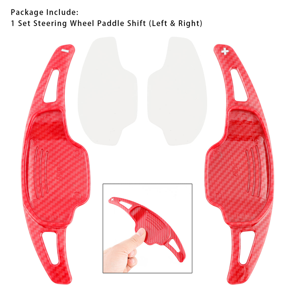 Carbon Look Steering Wheel Paddle Shifter Extensions For Chevy Camaro 12-15