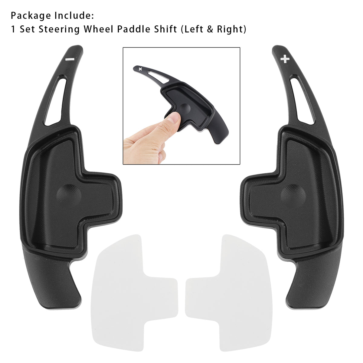 Steering Wheel Paddle Shifter For Benz C GLC E 2015-2022 Aluminium Black