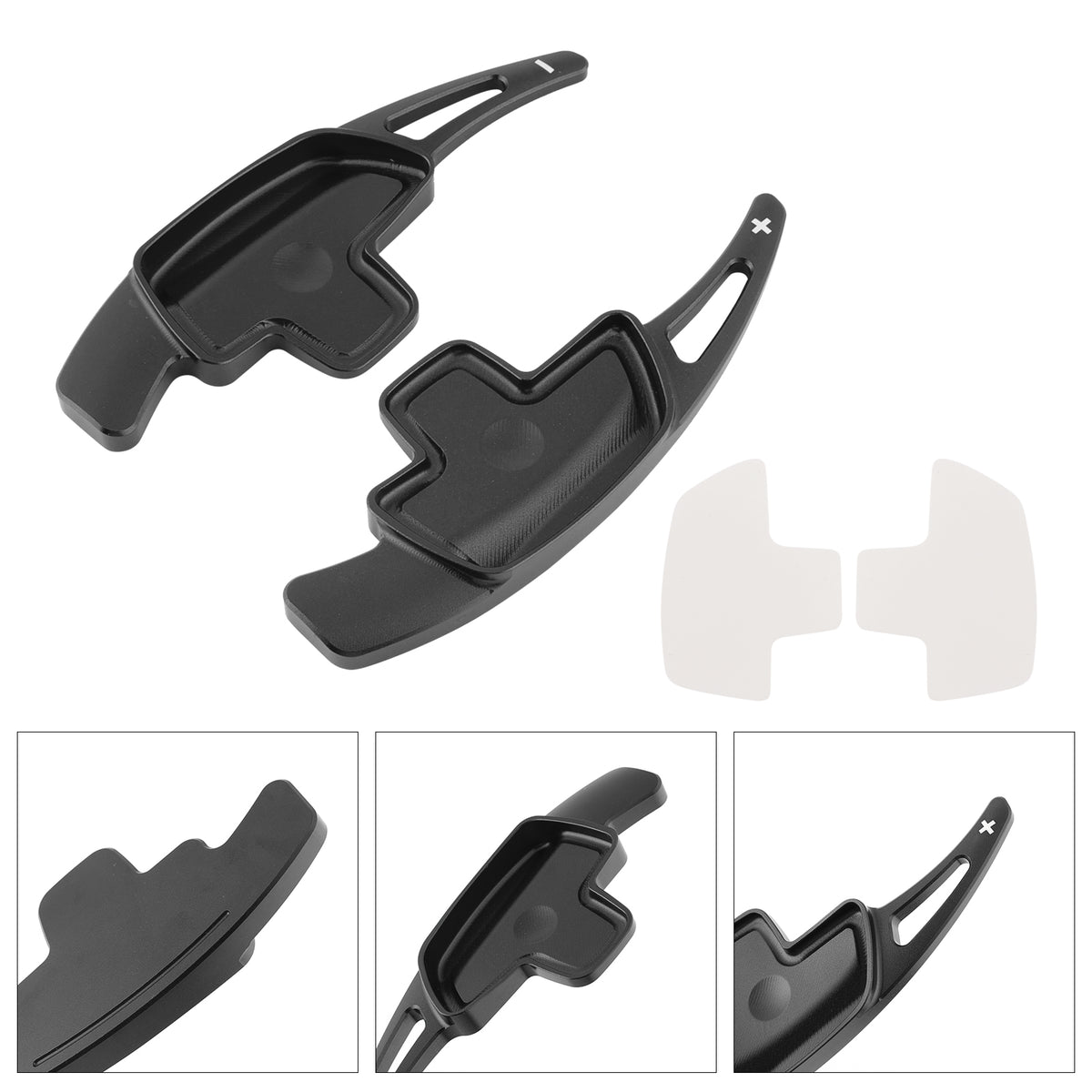 Steering Wheel Paddle Shifter For Benz C GLC E 2015-2022 Aluminium Black