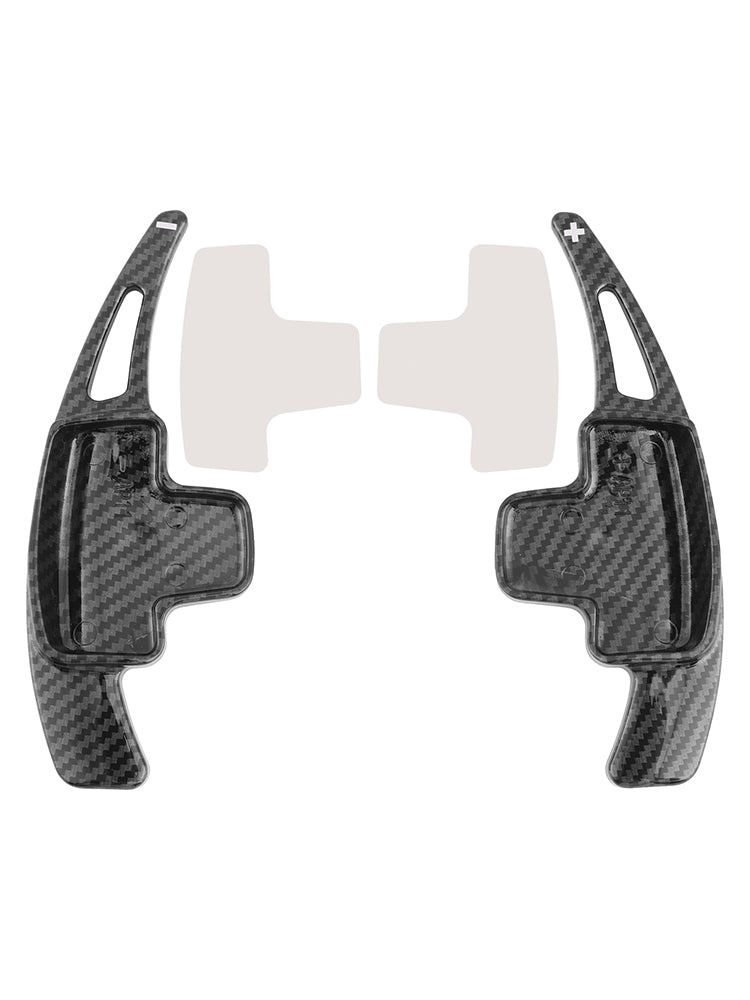 Carbon Look Steering Wheel Paddle Shifter Extensions For Mercedes-Benz A C E