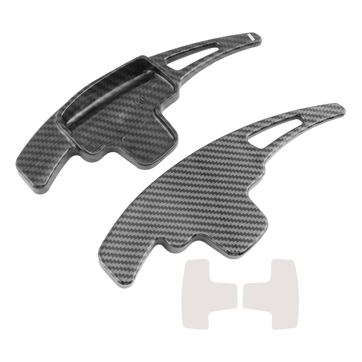 Carbon Look Steering Wheel Paddle Shifter Extensions For Mercedes-Benz A C E