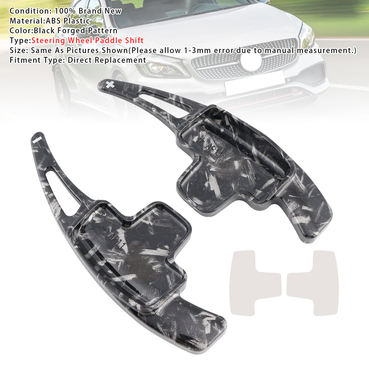 Steering Wheel Paddle Shifter Extensions For Mercedes-Benz A C E ML 2012-2015