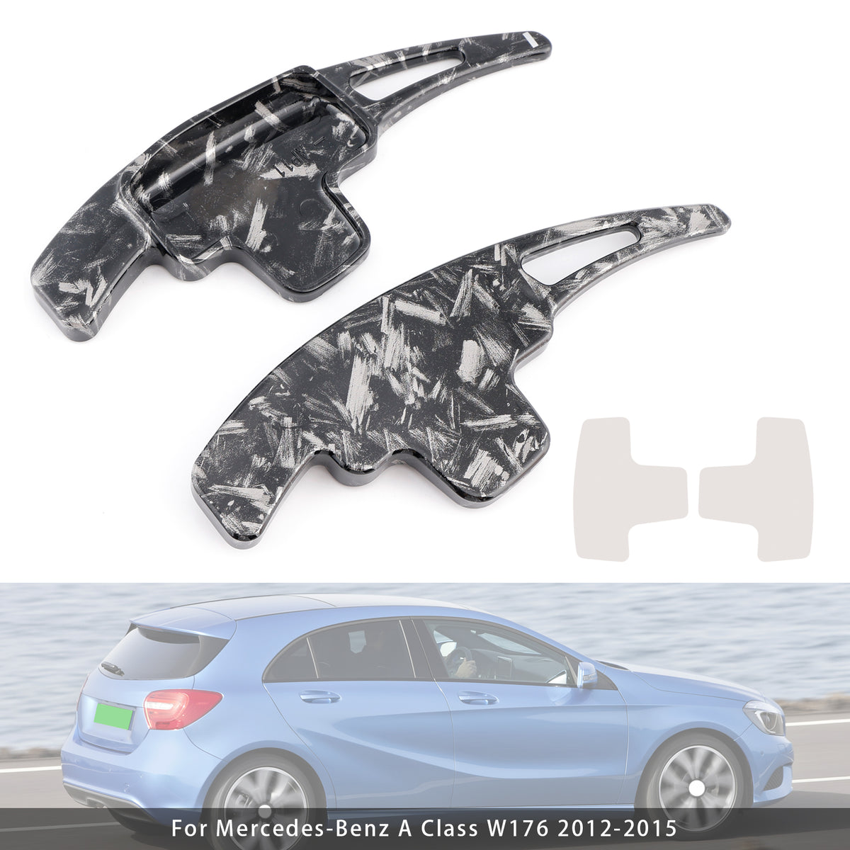Steering Wheel Paddle Shifter Extensions For Mercedes-Benz A C E ML 2012-2015