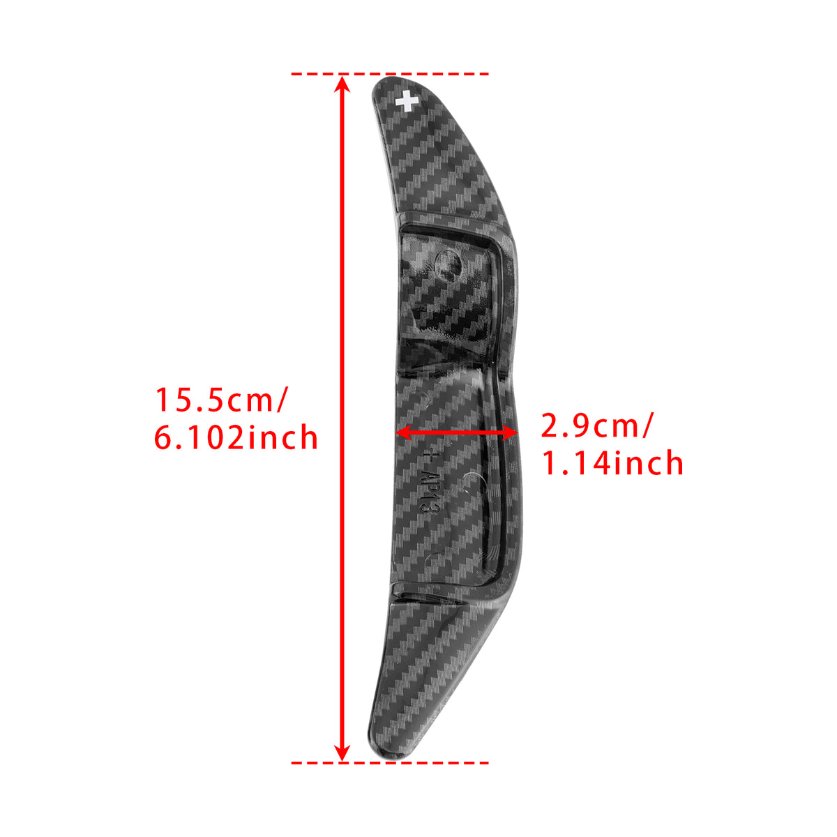 Carbon Look Steering Wheel Paddle Shifter Extension For Mini R55 R56 R58 R60 R61