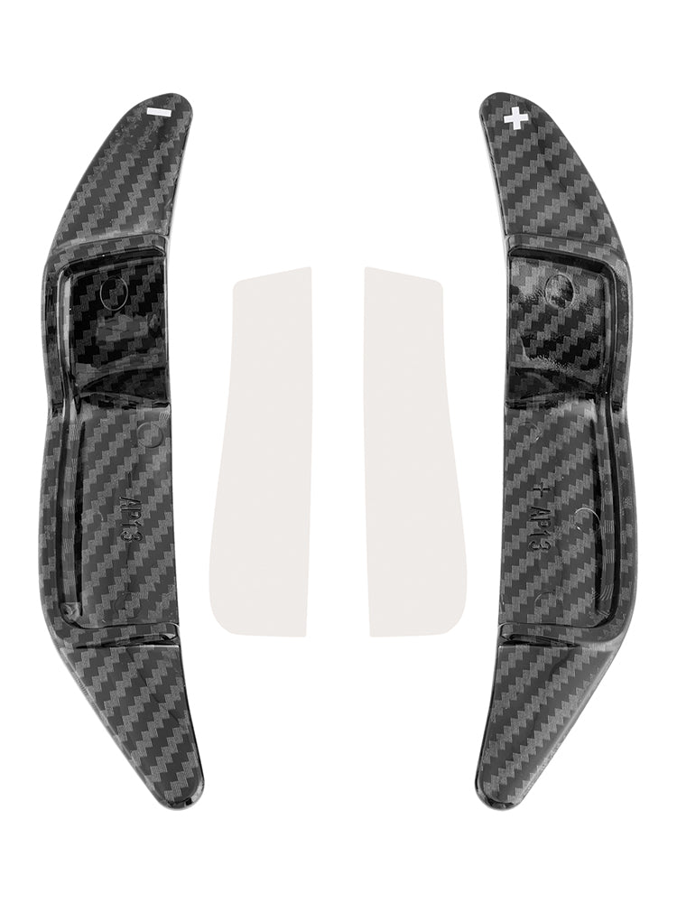 Carbon Look Steering Wheel Paddle Shifter Extension For Mini R55 R56 R58 R60 R61