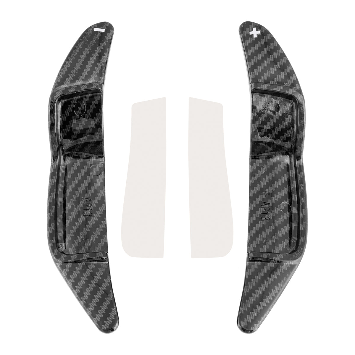 Carbon Look Steering Wheel Paddle Shifter Extension For Mini R55 R56 R58 R60 R61