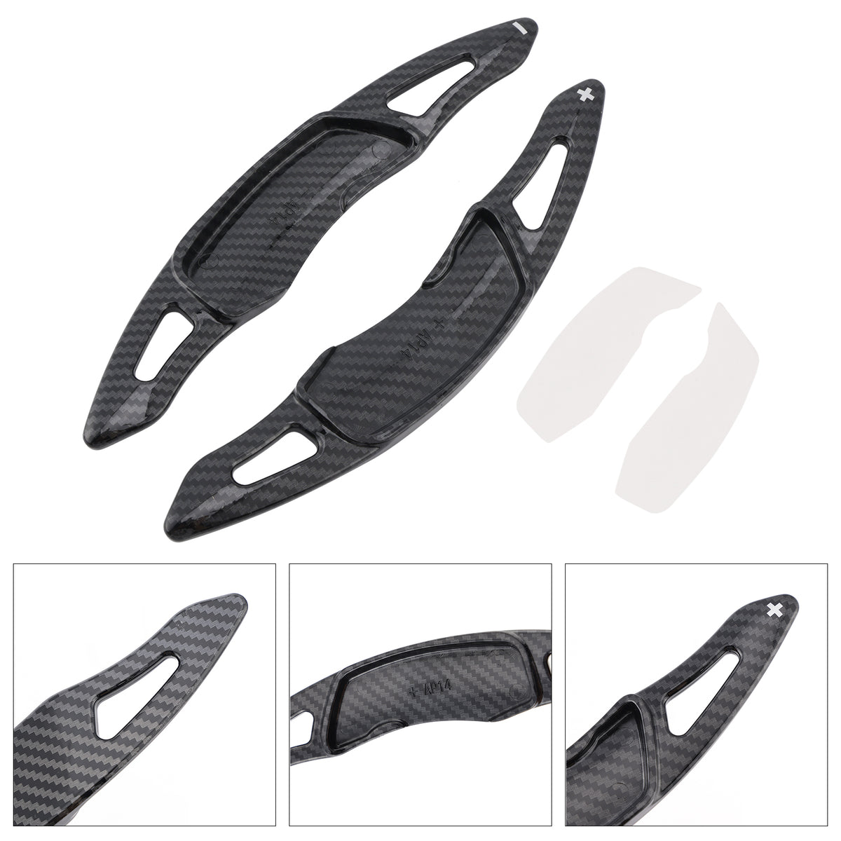 Carbon Look Steering Wheel Paddle Shifter Extension For Subaru Forester Outback