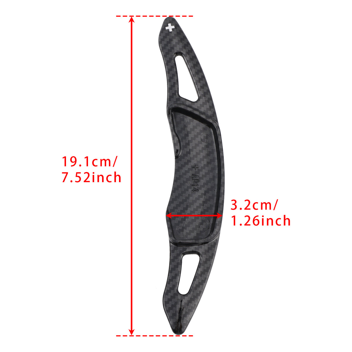 Carbon Look Steering Wheel Paddle Shifter Extension For Subaru Forester Outback