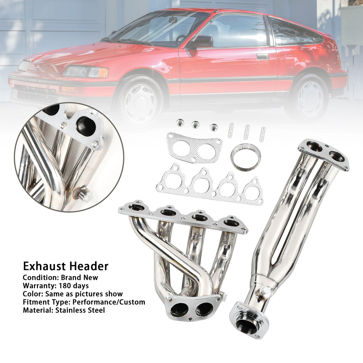 1993-1997 Honda Del Sol (D-Series SOHC Engines Only) Exhaust Manifold Headers Generic