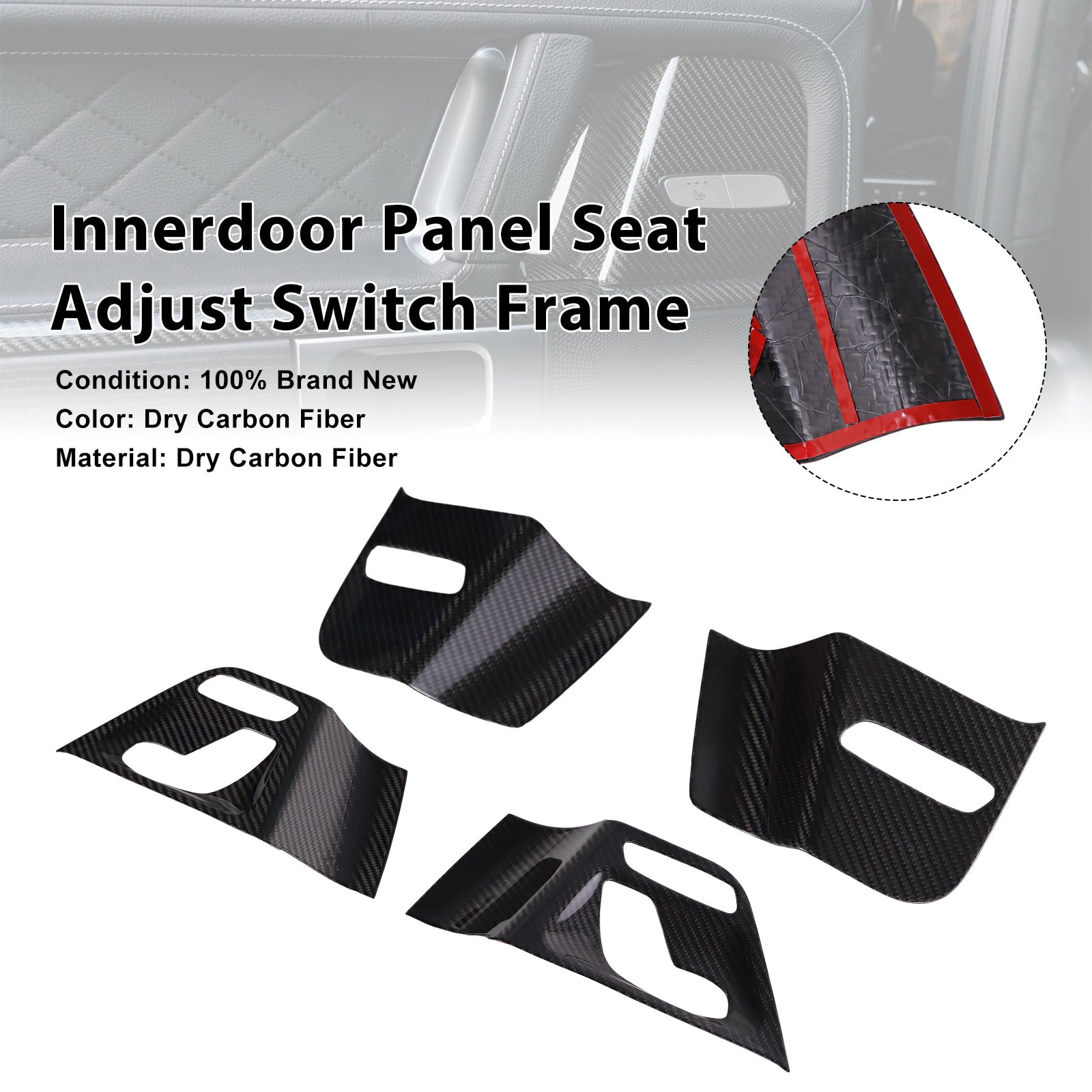 2019-2026 Fit Mercedes Benz W464 W465 Innerdoor Panel Seat Adjust Switch Frame