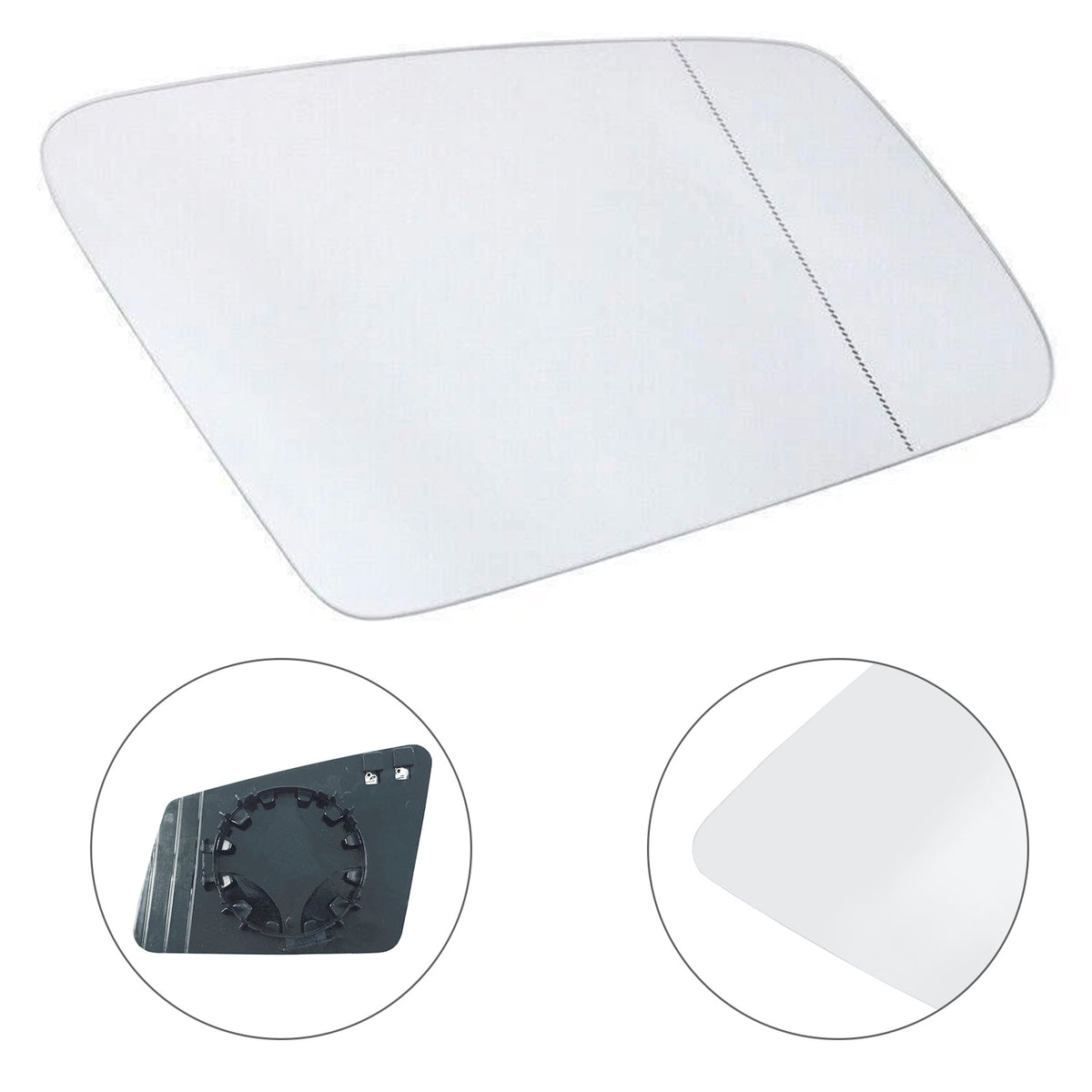 Right Heated Mirror Glass For Mercedes Benz W212 204 221