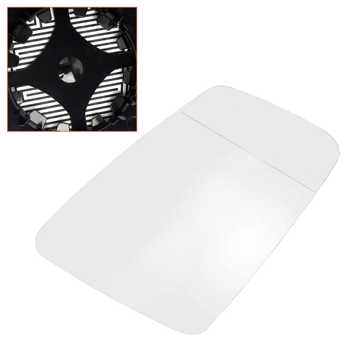 Right Heated Mirror Glass For Mercedes Benz W212 204 221