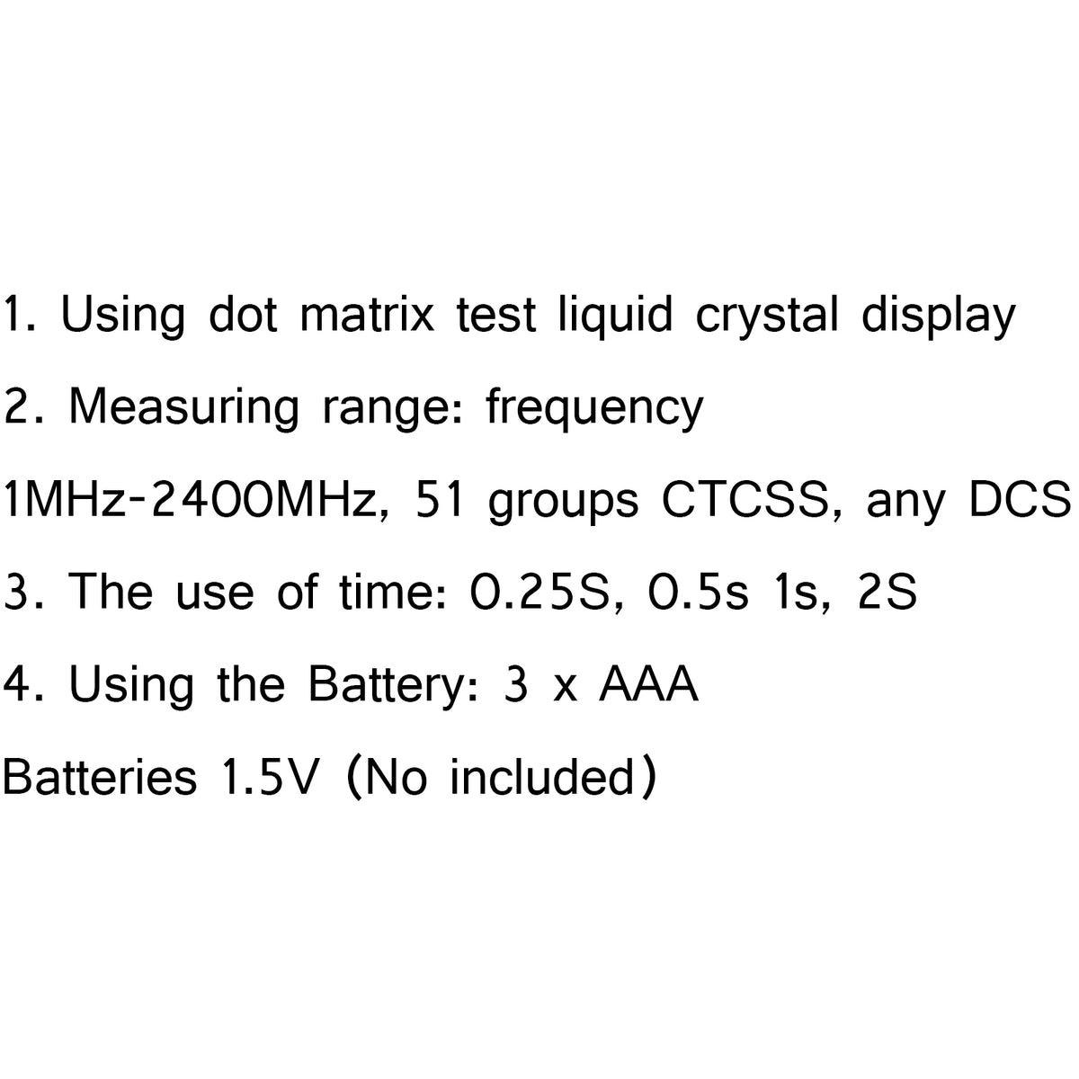 5x Q8 LCD Portable 1MHz-1000MHz Frequency Counter CTCSS/DCS Frequency Camouflage