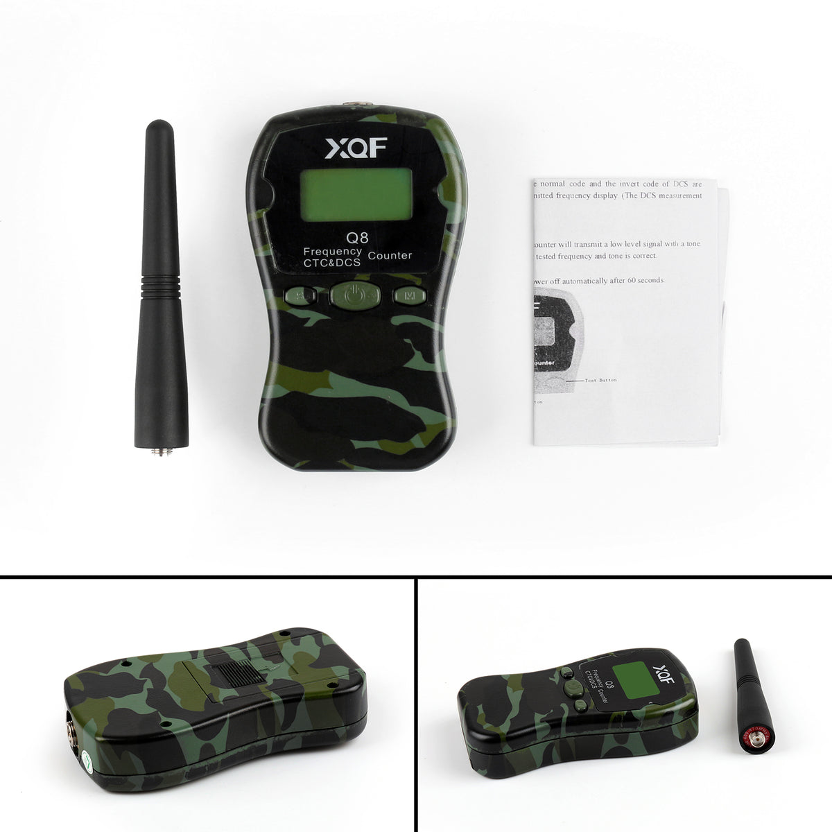 5x Q8 LCD Portable 1MHz-1000MHz Frequency Counter CTCSS/DCS Frequency Camouflage