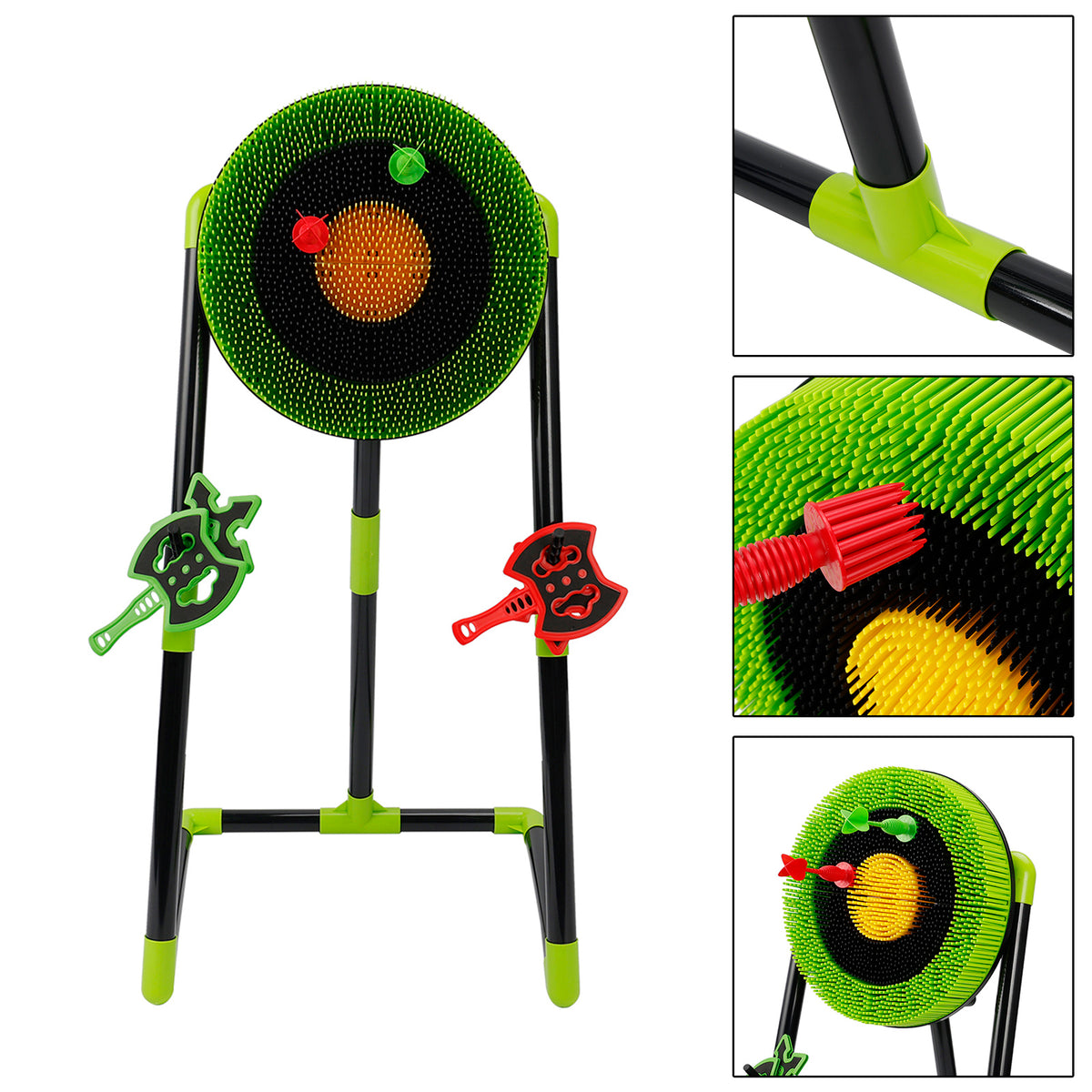 3In1 Axe Throwing & Dart Board Kid Toy Set Backyard Indoor & Outdoor Party Game